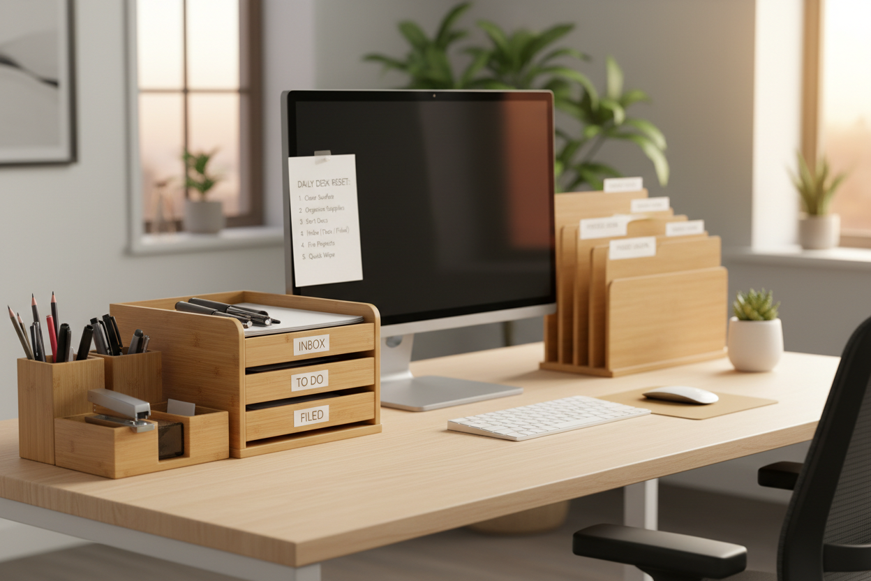 Office Desk Reset Routine for Better Productivity