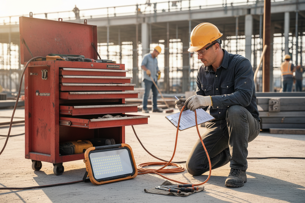Equipment Maintenance Routine for Job Sites