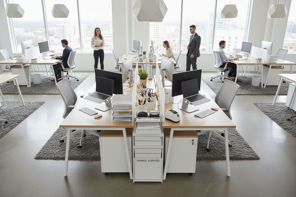 Desk Organization for Hybrid Work Teams