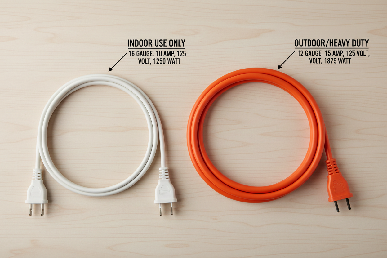 Extension Cord Buying Guide (Indoor vs Outdoor)