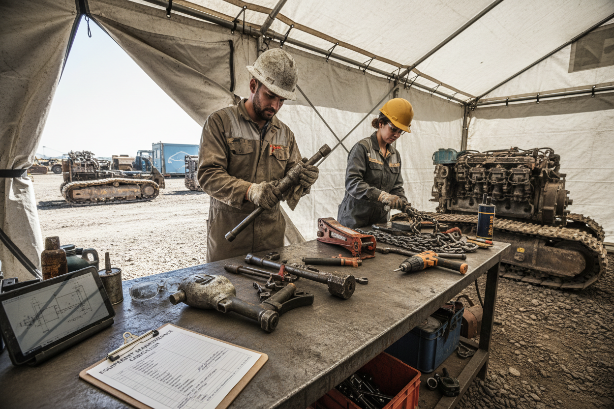 How to Maintain Equipment on Job Sites