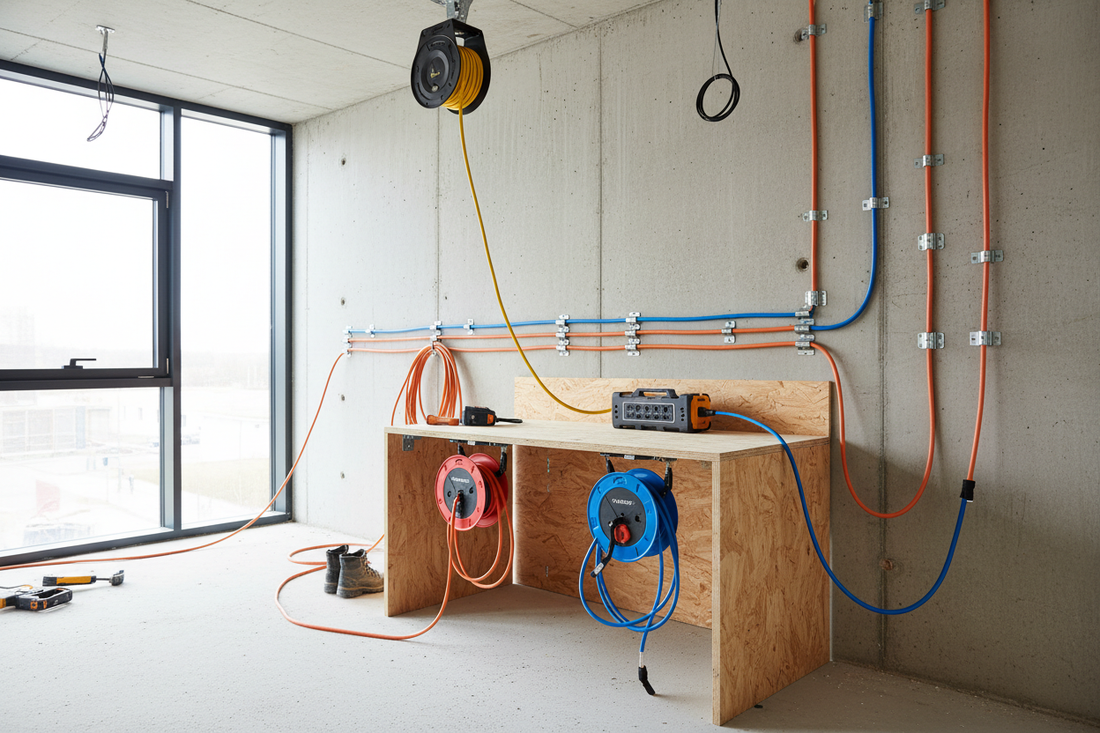Job Site Cable Management Setup
