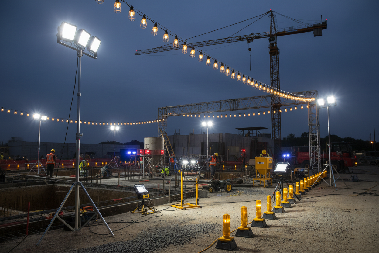Job Site Lighting Basics: What to Check Before You Start
