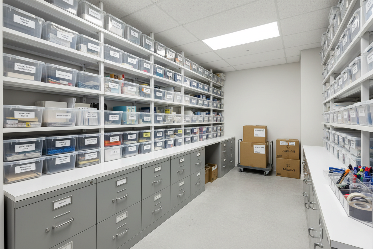 How to Set Up an Office Storage Area That Stays Organized