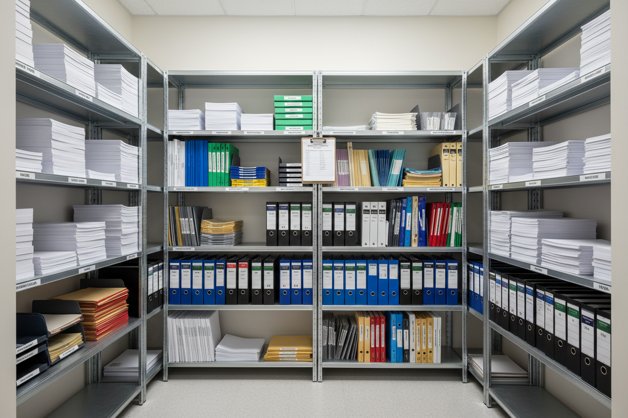 Paper, Forms, and Filing Products: Monthly Office Restock Checklist