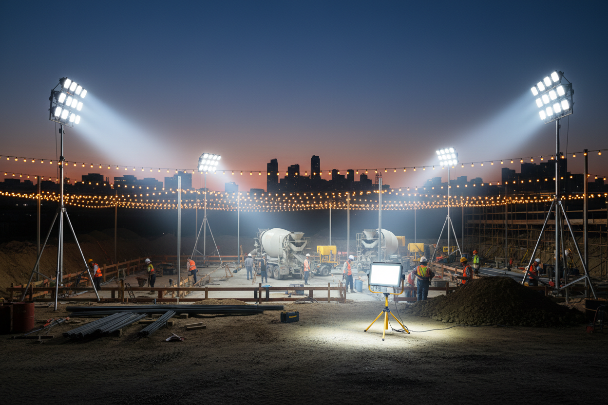 Lighting Setup for Outdoor Job Sites