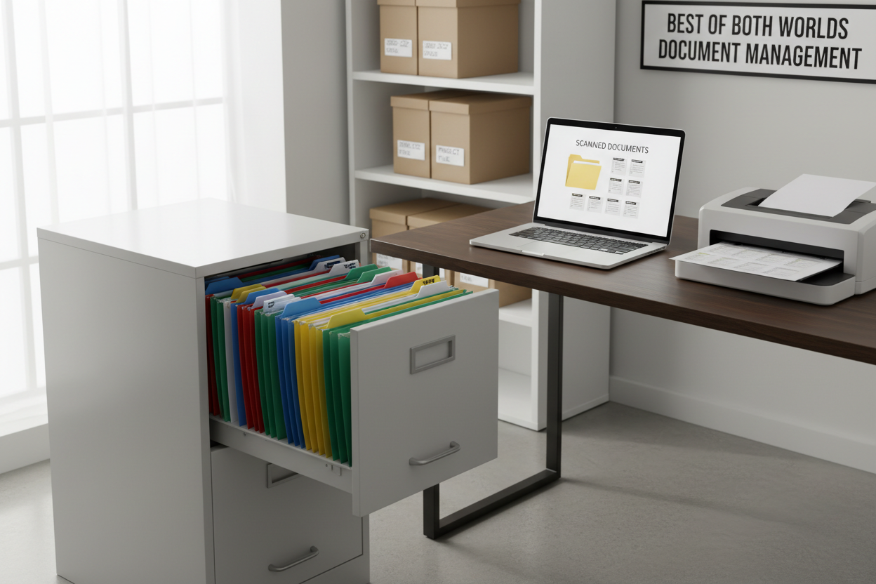 Paper Filing vs Digital Backup: Best Hybrid System