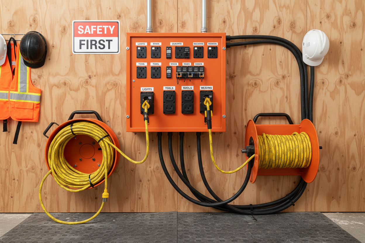 Power Distribution Setup for Job Sites