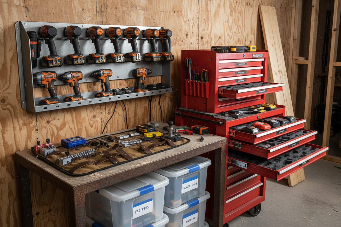 Power Tool Organization for Job Sites