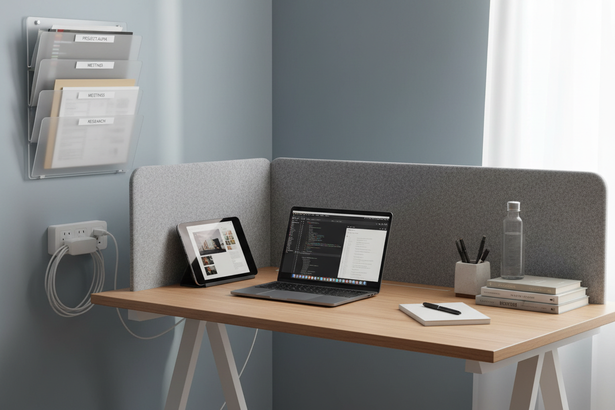 Workspace Setup for Reduced Distractions