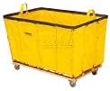 GLOBAL INDUSTRIAL Vinyl Basket Bulk Truck, 20 Bushel, Yellow