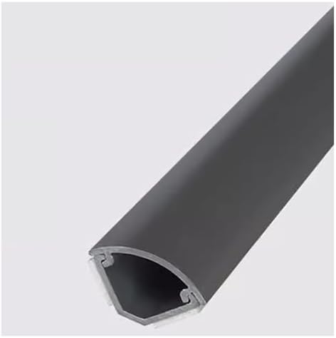 Self-Adhesive PVC Corner Cord Cover, Cable Floor Strip Protector, Black Wire Hider & Mounted Wire Channels for Home Office - No.3, Tidy Up Your Space