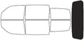Rvinyl Window Tint Kit Compatible with Dodge Nitro 2007-2011 - Rear Windshield Precut Kit - 20%