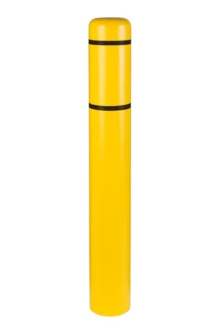 Innoplast BollardGard 7" x 52" Bollard Cover Yellow (Yellow Black Tape)