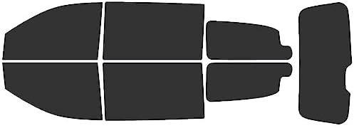 Rvinyl Window Tint Kit Compatible with Dodge Grand Caravan 2008-2020 - Black 20% - Single Ply No Bubble Film - Do it Yourself Vehicle Complete Precut Kit