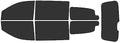 Rvinyl Window Tint Kit Compatible with Dodge Grand Caravan 2008-2020 - Black 20% - Single Ply No Bubble Film - Do it Yourself Vehicle Complete Precut Kit