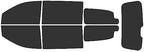 Rvinyl Window Tint Kit Compatible with Dodge Grand Caravan 2008-2020 - Black 20% - Single Ply No Bubble Film - Do it Yourself Vehicle Complete Precut Kit