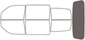 Rvinyl Window Tint Kit Compatible with Dodge Nitro 2007-2011 - Rear Windshield Precut Kit - 35%