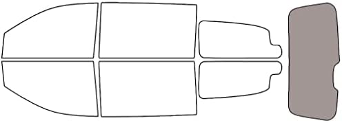 Rvinyl Window Tint Kit Compatible with Dodge Grand Caravan 2008-2020 - Rear Windshield Precut Kit - 35%
