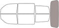 Rvinyl Window Tint Kit Compatible with Dodge Nitro 2007-2011 - Rear Windshield Precut Kit - 50%