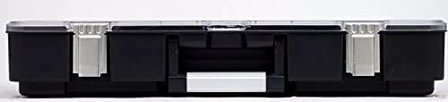 Vertical Parts Organizer Box – Deep Storage Container with 14 Compartments & 6 Removable Dividers – Heavy-Duty Shelf Unit for Hardware, Plumbing, Electrical, or Craft Supplies