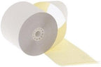 2 1/4" x 90' 2-Ply Carbonless Paper (50 Rolls/Case) - White/Yellow - BPA Free