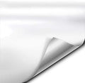 VViViD+ Satin Finish Premium Adhesive Vinyl Wrap Film (6ft x 5ft (White))