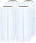 PSBM 256 Rolls 12 Inch x 2000 Feet 60 Gauge Stretch Film/Wrap, Heavy Duty Industrial Strength Clear Shrink Plastic Wrap for Moving, Packing, Shipping, Pallet Wrapping & Storage