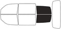 Rvinyl Window Tint Kit Compatible with Dodge Nitro 2007-2011 - Black 20% - Single Ply No Bubble Film - Do it Yourself Vehicle Cargo Precut Kit
