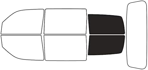 Rvinyl Window Tint Kit Compatible with Dodge Nitro 2007-2011 - Black 20% - Single Ply No Bubble Film - Do it Yourself Vehicle Cargo Precut Kit