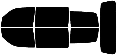 Rvinyl Window Tint Kit Compatible with Dodge Nitro 2007-2011 - Black 5% - Single Ply No Bubble Film - Do it Yourself Vehicle Complete Precut Kit