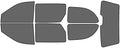 Rvinyl Window Tint Kit Compatible with Dodge Caravan 2001-2007 - Complete Precut Kit - 35%