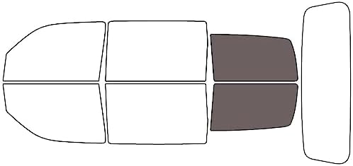 Rvinyl Window Tint Kit Compatible with Dodge Nitro 2007-2011 - Cargo - 35%