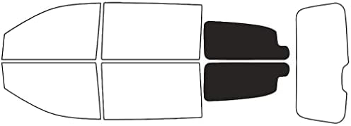 Rvinyl Window Tint Kit Compatible with Dodge Grand Caravan 2008-2020 - Cargo Precut Kit - 20%