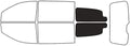 Rvinyl Window Tint Kit Compatible with Dodge Grand Caravan 2008-2020 - Cargo Precut Kit - 20%