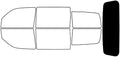 Rvinyl Window Tint Kit Compatible with Dodge Nitro 2007-2011 - Rear Windshield Precut Kit - 5%
