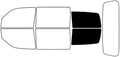 Rvinyl Window Tint Kit Compatible with Dodge Nitro 2007-2011 - Cargo - 5%