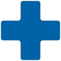 5S Location Marking Cross Shaped Floor Marker - by Graphical Warehouse, 5S Marking System, Durable + Cross Shaped Floor Sticker, 6x6x2"” (25 Pack) Blue