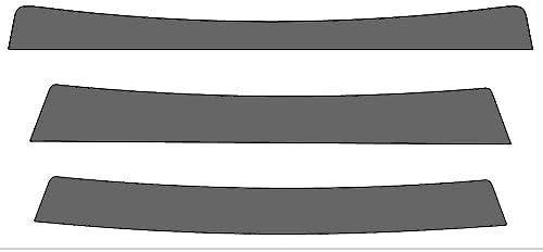Rvinyl Window Tint Kit Compatible with Dodge Caravan 2001-2007 - Windshield Strip Visor - 35%