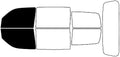 Rvinyl Window Tint Kit Compatible with Dodge Nitro 2007-2011 - Black 5% - Single Ply No Bubble Film - Do it Yourself Vehicle Front Precut Kit