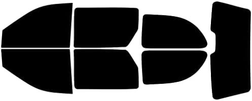 Rvinyl Window Tint Kit Compatible with Dodge Caravan 2001-2007 - Black 5% - Single Ply No Bubble Film - Do it Yourself Vehicle Complete Precut Kit