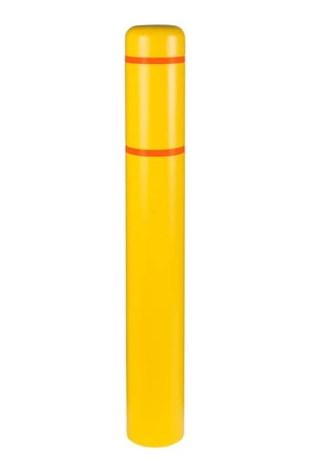 Innoplast BollardGard 7" x 52" Bollard Cover Yellow (Yellow Orange Tape)