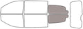 Rvinyl Window Tint Kit Compatible with Dodge Grand Caravan 2008-2020 - Cargo Precut Kit - 50%