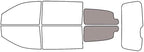 Rvinyl Window Tint Kit Compatible with Dodge Grand Caravan 2008-2020 - Cargo Precut Kit - 50%