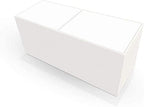 Gemo 4x6 inch Thermal Labels, Pack of 6000, 2 Stacks Fanfold, White Perforated, Permanent-Adhesive, Compatible with Zebra, Elton, UPS