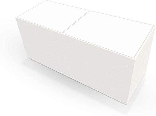 Gemo 4x6 inch Thermal Labels, Pack of 6000, 2 Stacks Fanfold, White Perforated, Permanent-Adhesive, Compatible with Zebra, Elton, UPS