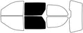 Rvinyl Window Tint Kit Compatible with Dodge Caravan 2001-2007 - Black 5% - Single Ply No Bubble Film - Do it Yourself Vehicle Back Precut Kit