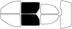 Rvinyl Window Tint Kit Compatible with Dodge Caravan 2001-2007 - Black 5% - Single Ply No Bubble Film - Do it Yourself Vehicle Back Precut Kit