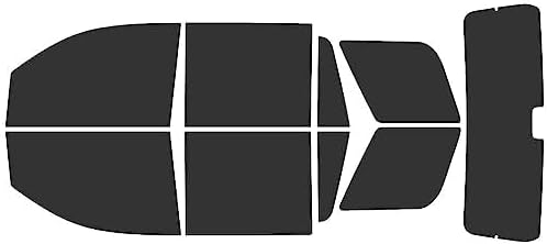 Rvinyl Window Tint Kit Compatible with Chevrolet Tahoe 2015-2020 - Black 20% - Single Ply No Bubble Film - Do it Yourself Vehicle Complete Precut Kit