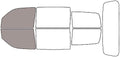 Rvinyl Window Tint Kit Compatible with Dodge Nitro 2007-2011 - Front Precut Kit - 50%